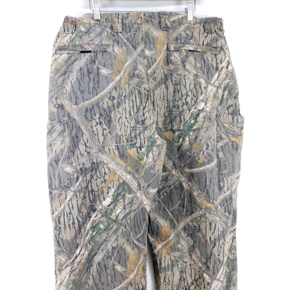 Shadow Branch Mens XL Camouflage Cargo Hunting Pants Elastic Waist - Picture 4 of 9